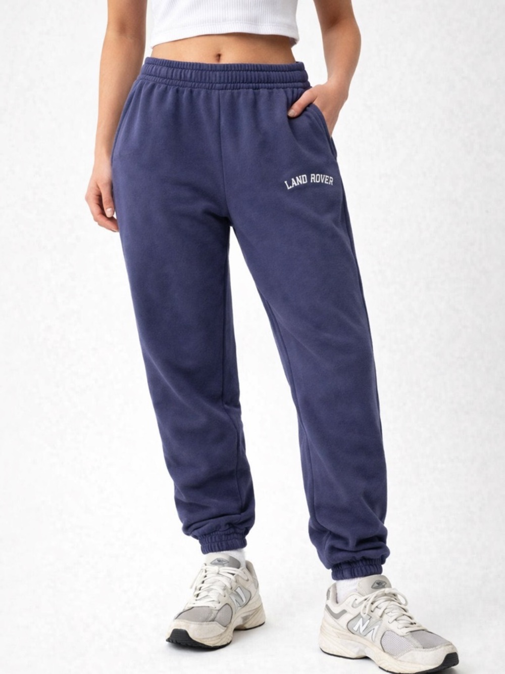 ✨PacSun Land Rover Navy Blue Fleece Sweatpants